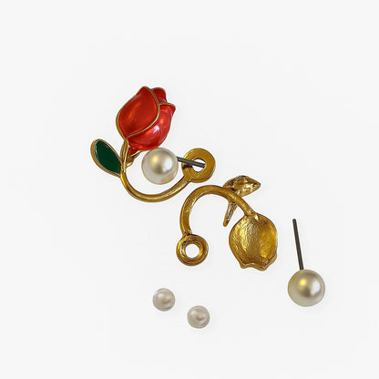 Tulip Pearl Earrings for Women